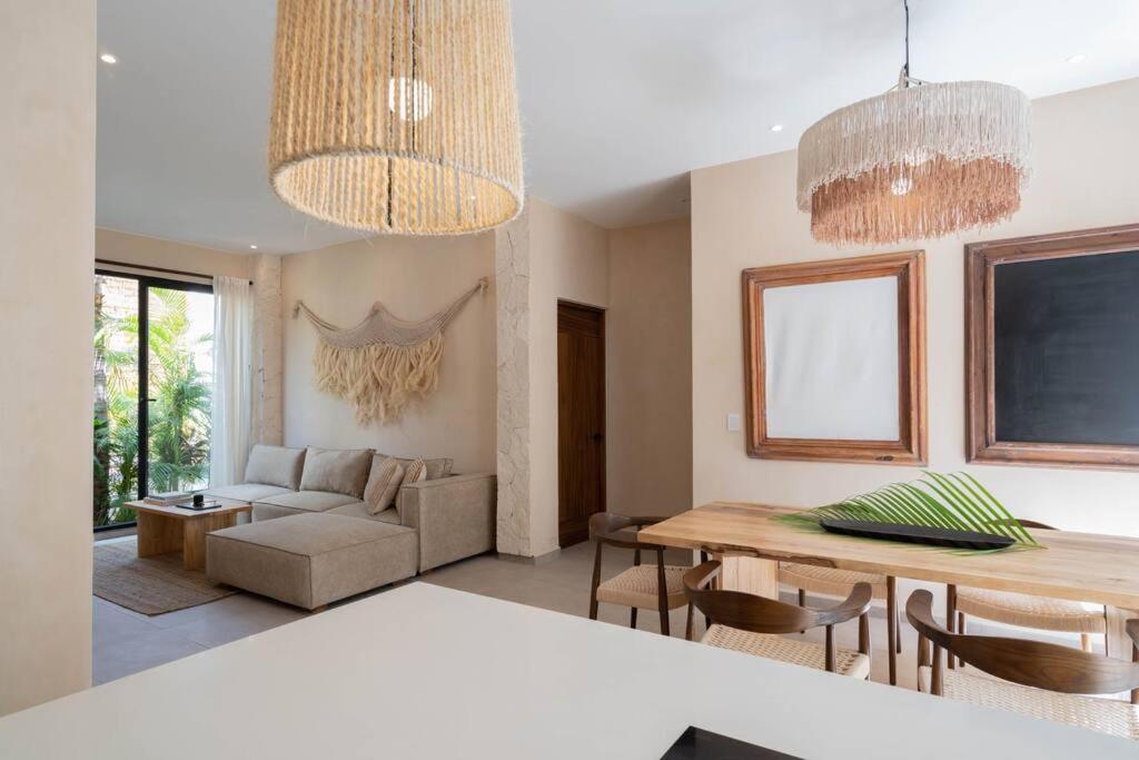 דירות טולום Lujoso Departamento Boho-Chic Con Alberca Privada מראה חיצוני תמונה