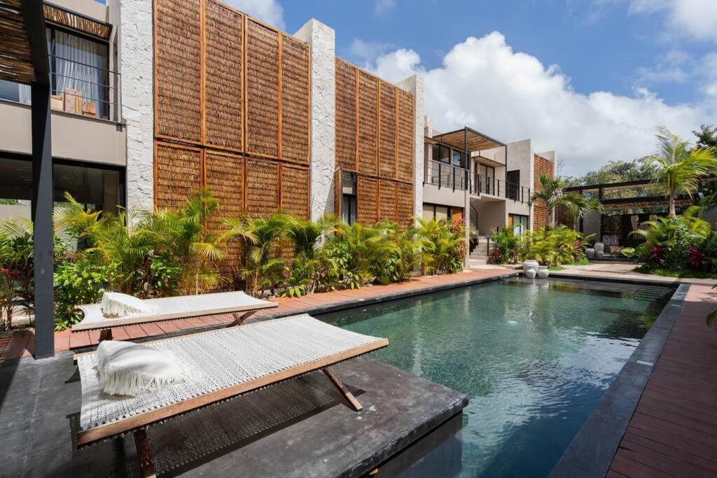 דירות טולום Lujoso Departamento Boho-Chic Con Alberca Privada מראה חיצוני תמונה