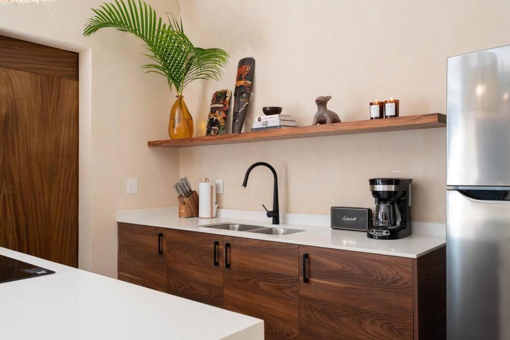 דירות טולום Lujoso Departamento Boho-Chic Con Alberca Privada מראה חיצוני תמונה