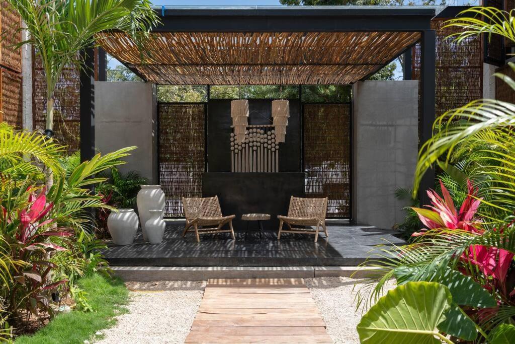 דירות טולום Lujoso Departamento Boho-Chic Con Alberca Privada מראה חיצוני תמונה