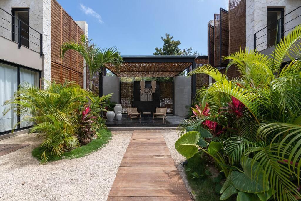 דירות טולום Lujoso Departamento Boho-Chic Con Alberca Privada מראה חיצוני תמונה