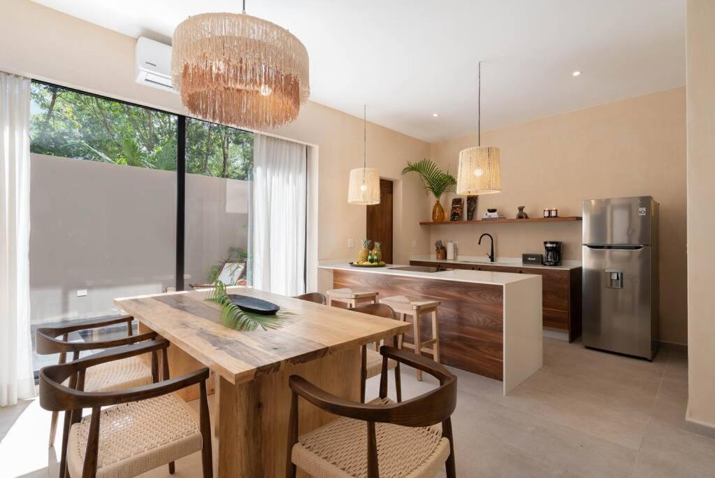 דירות טולום Lujoso Departamento Boho-Chic Con Alberca Privada מראה חיצוני תמונה