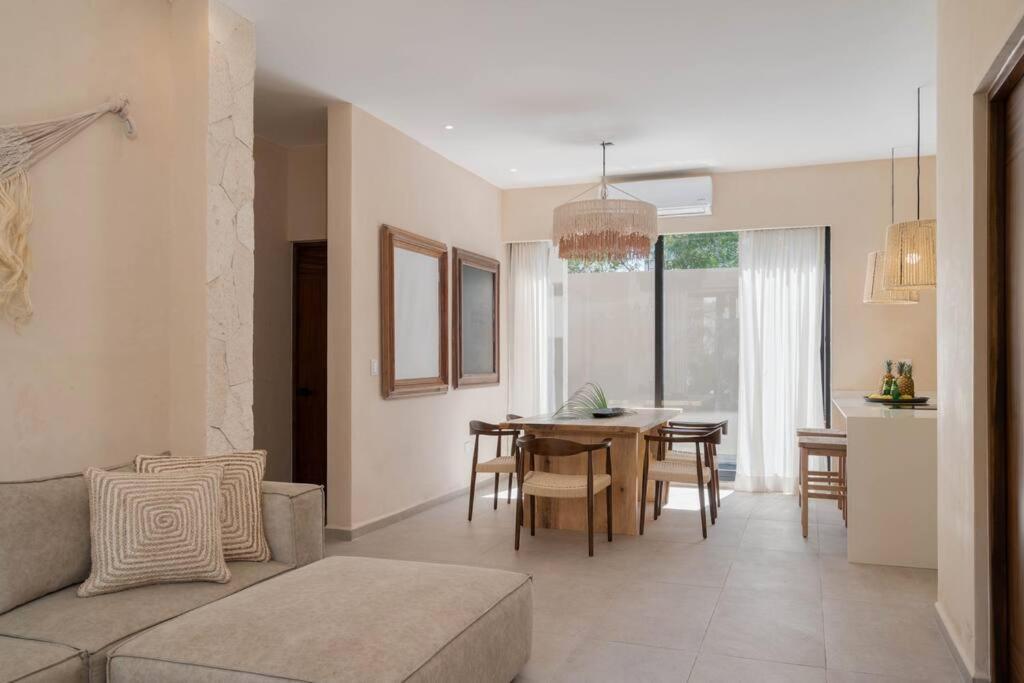 דירות טולום Lujoso Departamento Boho-Chic Con Alberca Privada מראה חיצוני תמונה