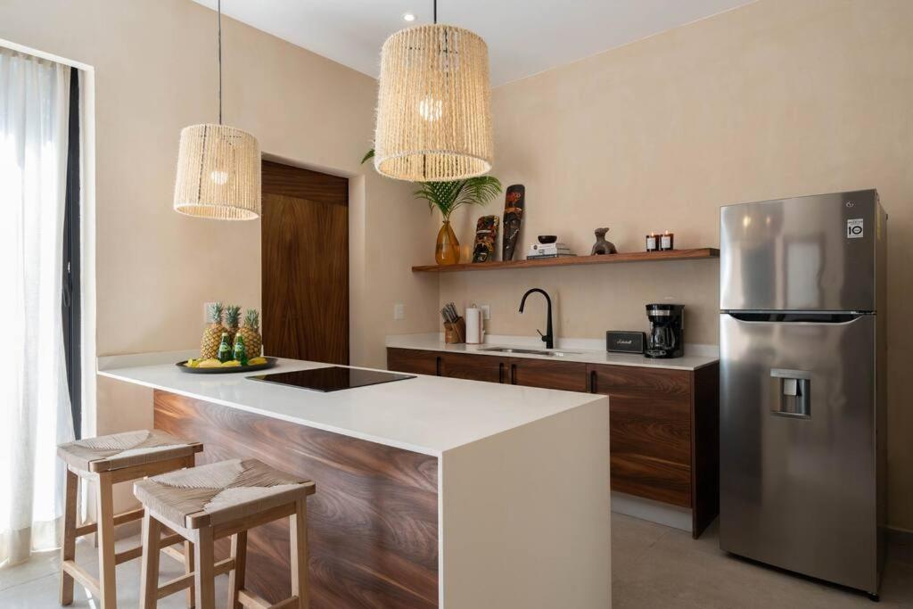 דירות טולום Lujoso Departamento Boho-Chic Con Alberca Privada מראה חיצוני תמונה