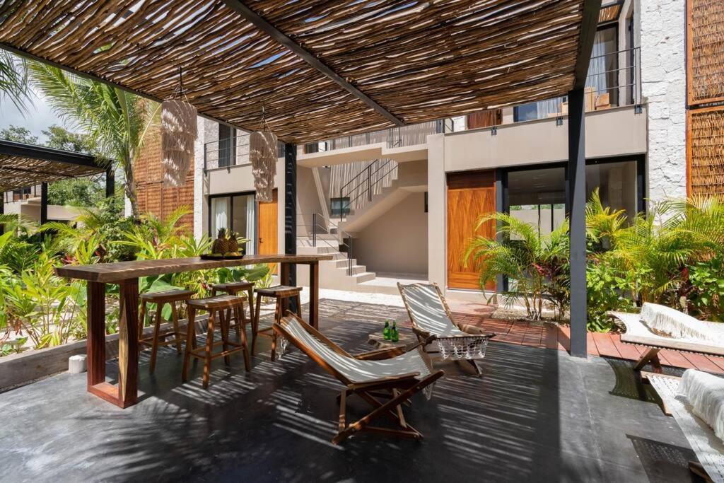 דירות טולום Lujoso Departamento Boho-Chic Con Alberca Privada מראה חיצוני תמונה