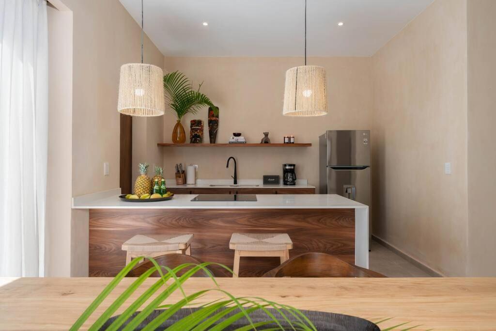 דירות טולום Lujoso Departamento Boho-Chic Con Alberca Privada מראה חיצוני תמונה